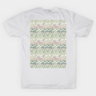 Woodblock print chevron T-Shirt